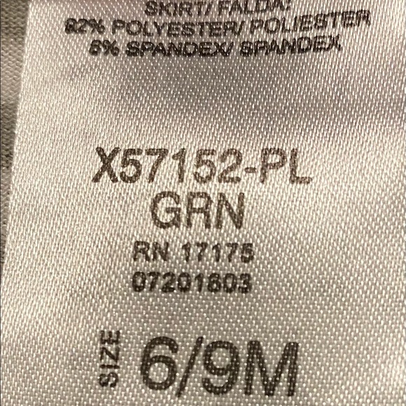 Bonnie Baby Christmas Reindeer Green Dress Bloomers Tunic Red Green 6-9 Months - Picture 7 of 9